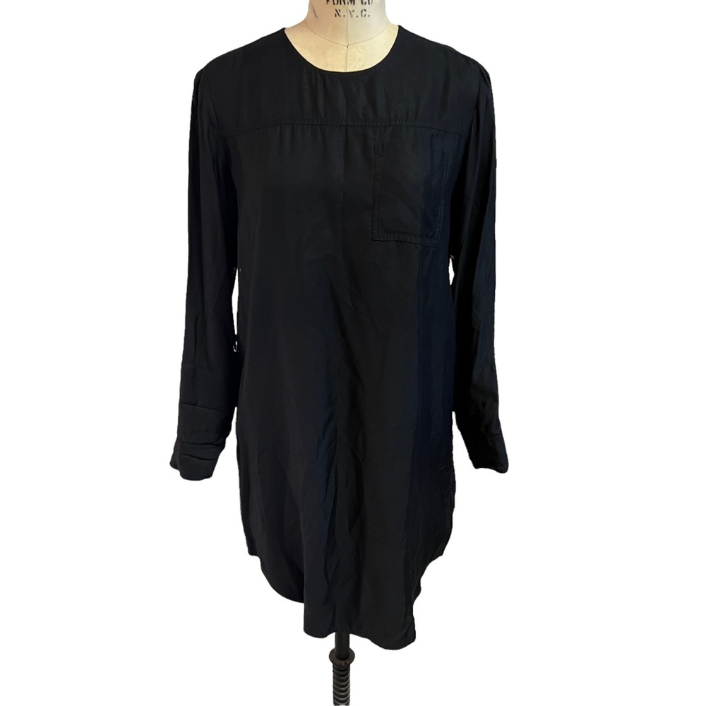 Standard James Perse 2 black shirt dress